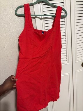 Red Sleeveless Mini Sundress